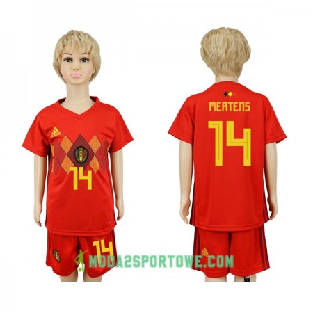 Koszulka Belgia Mertens 14 Dziecięcy Mistrzostwa Świata 2018 Domowe Stroje Piłkarskie